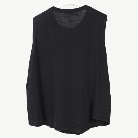 Balmain Black Cotton "#Balmain Army" Graphic Muscle Tank - Picture 3 of 10